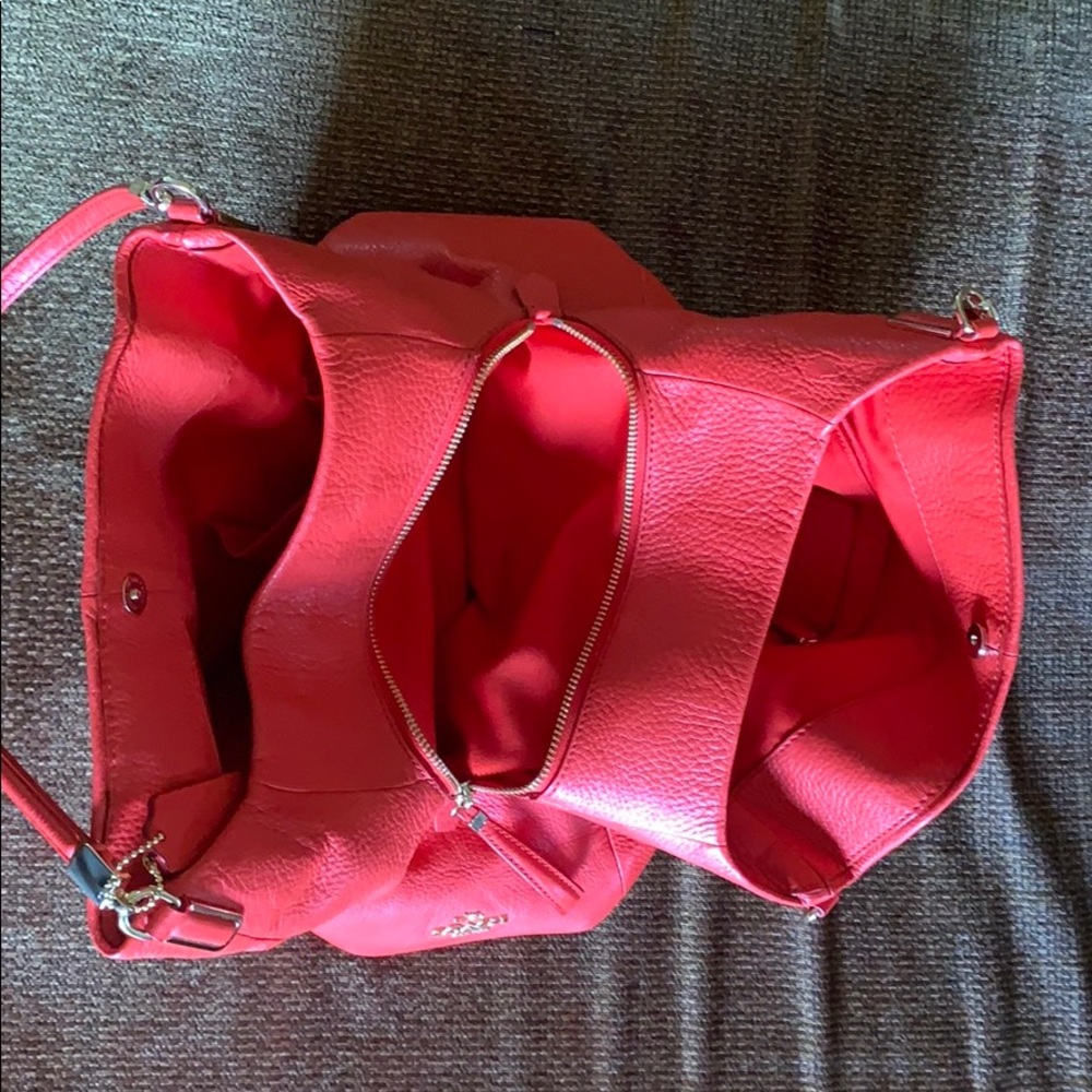 Coach Phoebe Shoulder Bag, Pebbled Red Leather - Picture 5 of 5